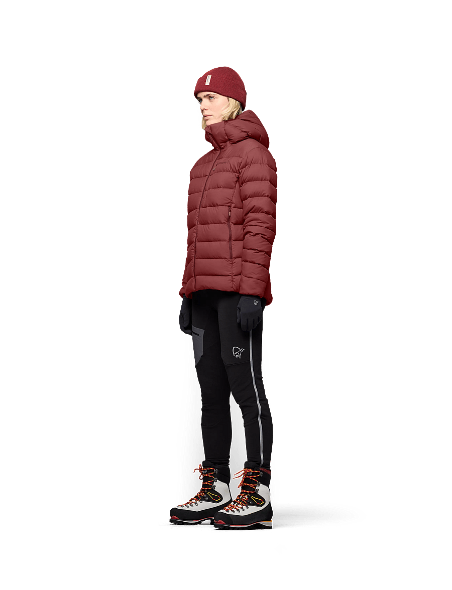 Norrøna - femund down700 Zip Hood W's - winter jackets - port - 5