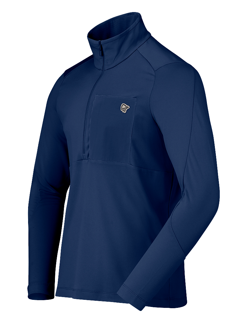 Norrøna - femund warm1 Zip Neck M's - fleece og mellemlag - indigo night - 1