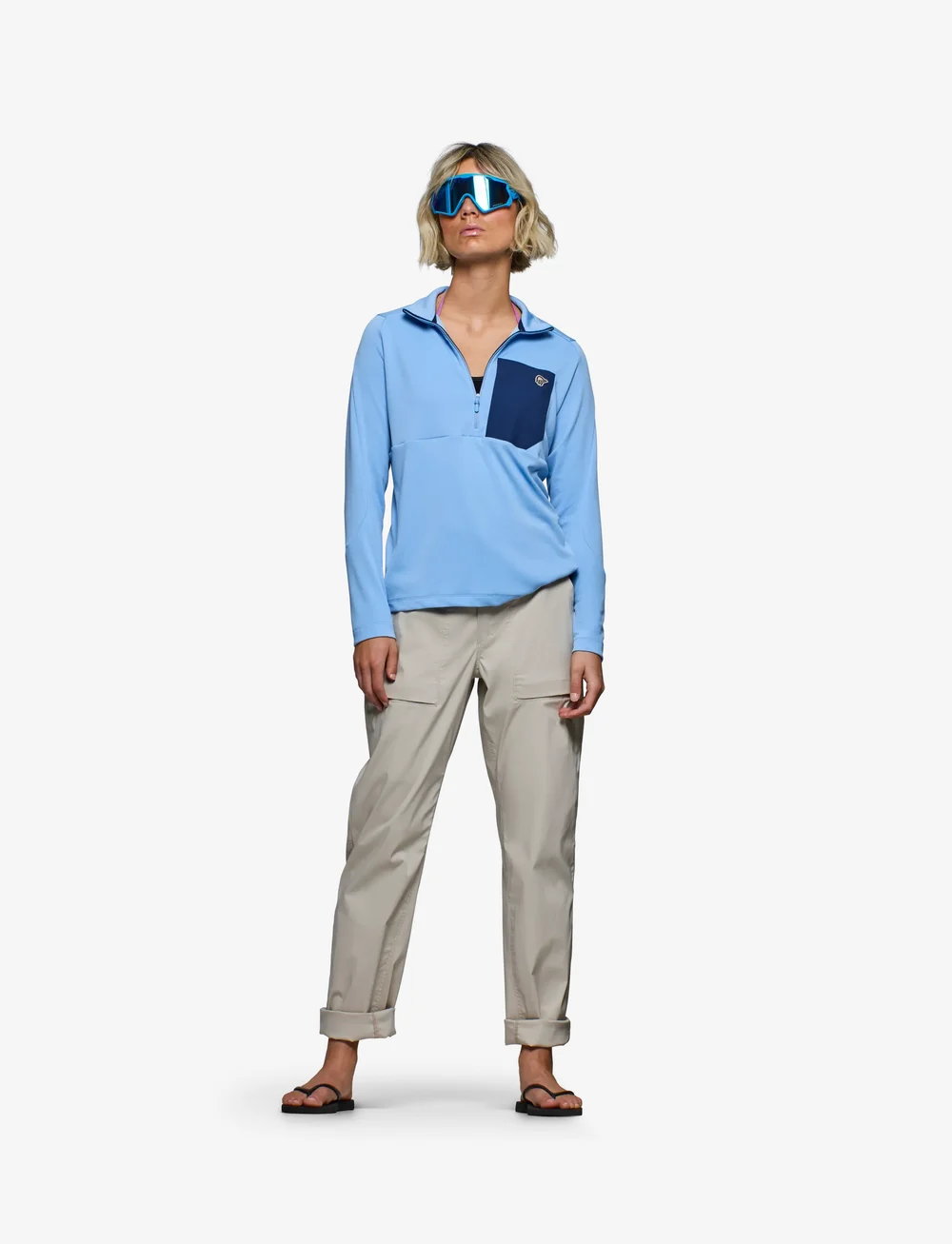 Norrøna - femund warm1 Zip Neck W's - fleece & midlayer - frozen fjord - 0