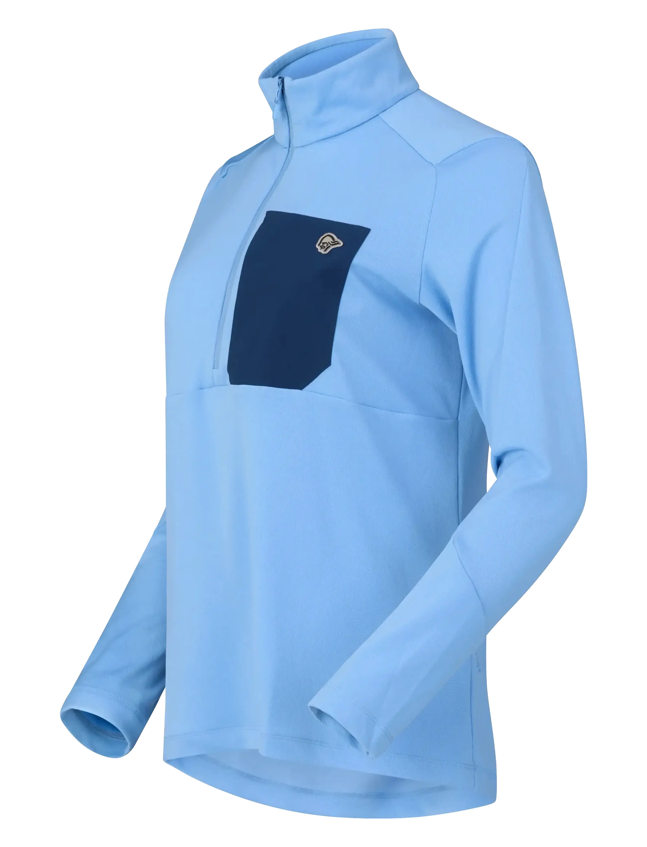 Norrøna - femund warm1 Zip Neck W's - oberteile - frozen fjord - 3