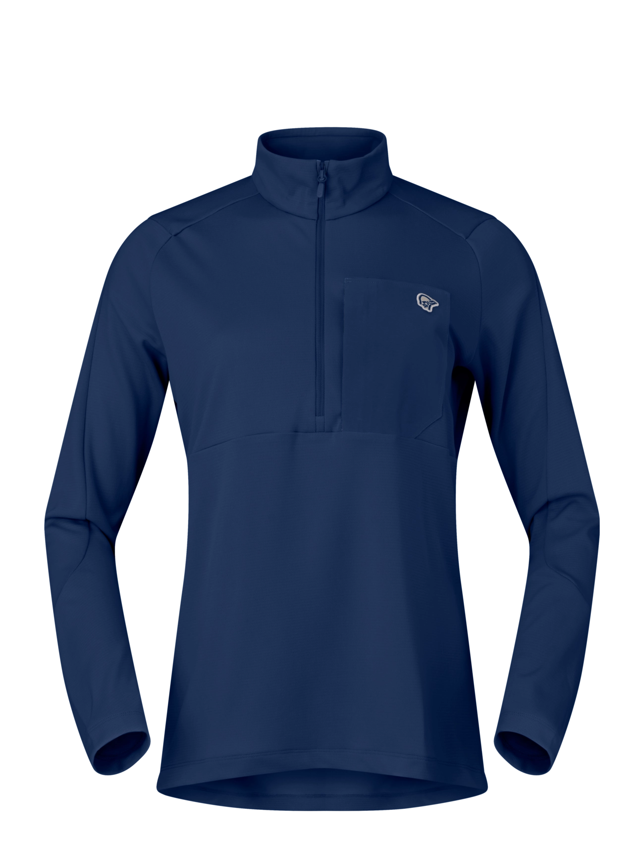 Norrøna Femund Warm1 Zip Neck W's, Kvinder, Fleece Halv Lynlås Trøje, Navy, Str: S