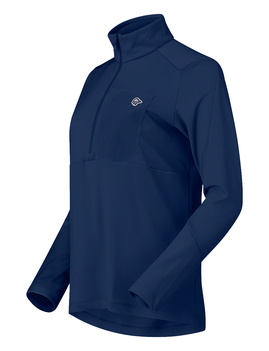 Norrøna - femund warm1 Zip Neck W's - alussärgid - indigo night - 1