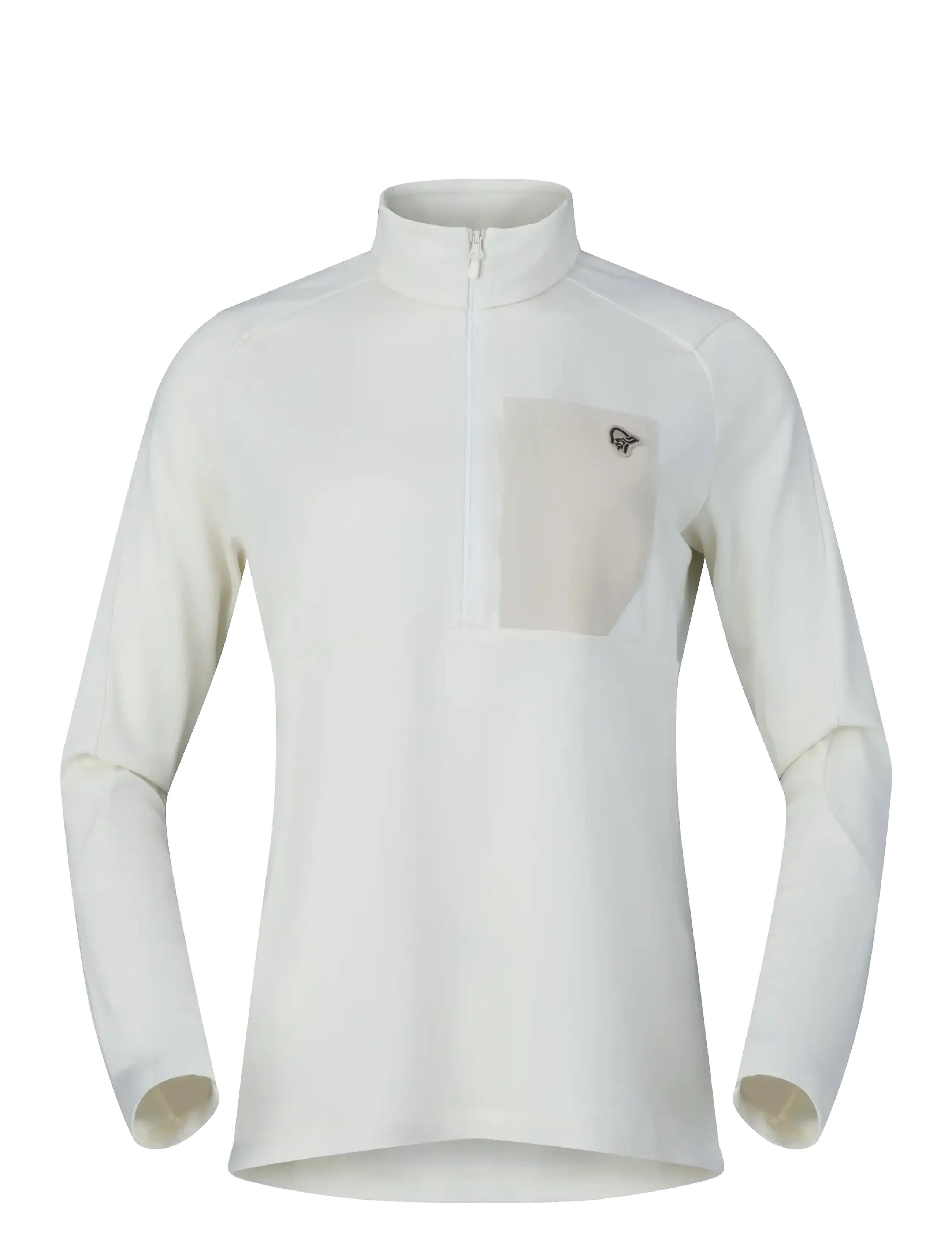 Norrøna femund warm1 Zip Neck W's - Fleece og mellemlag - SNOW WHITE / white