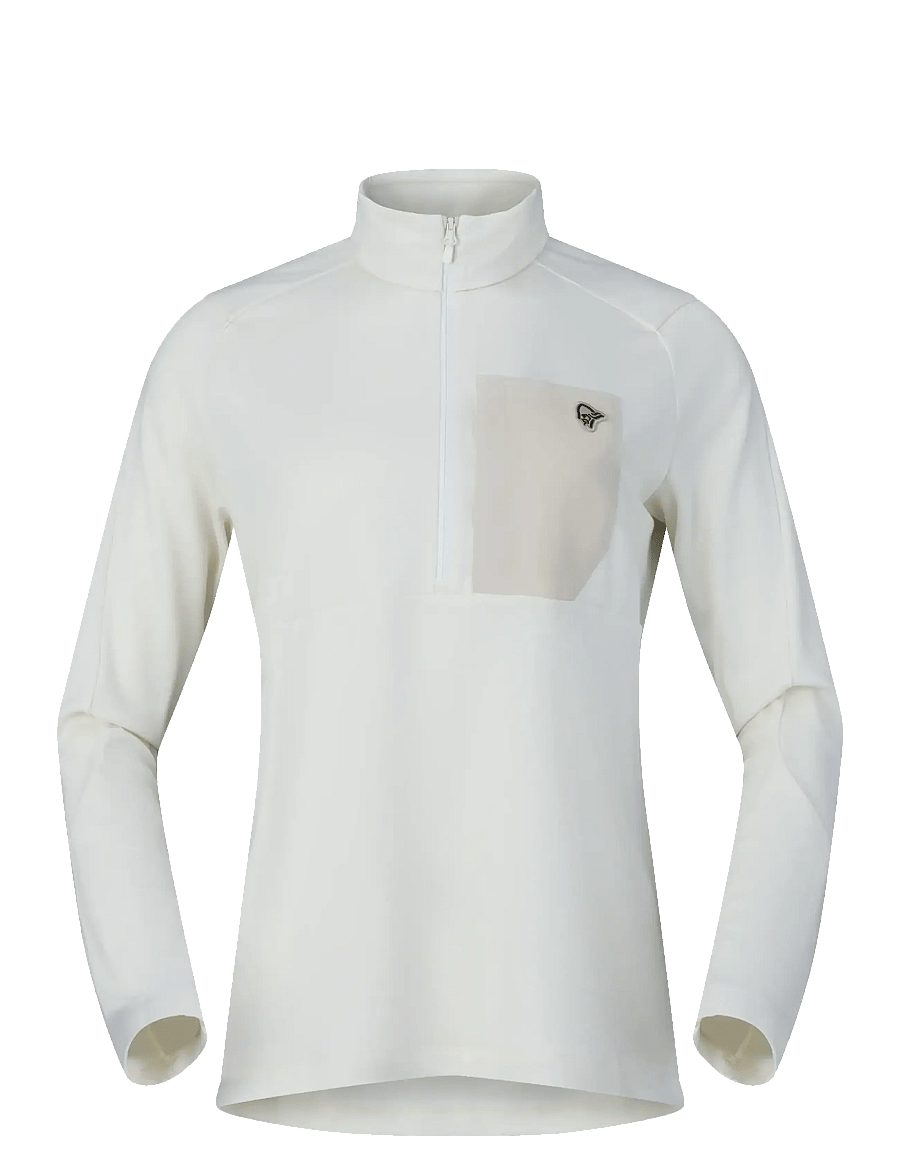Norrøna - femund warm1 Zip Neck W's - augšējais apģērbs - snow white - 1
