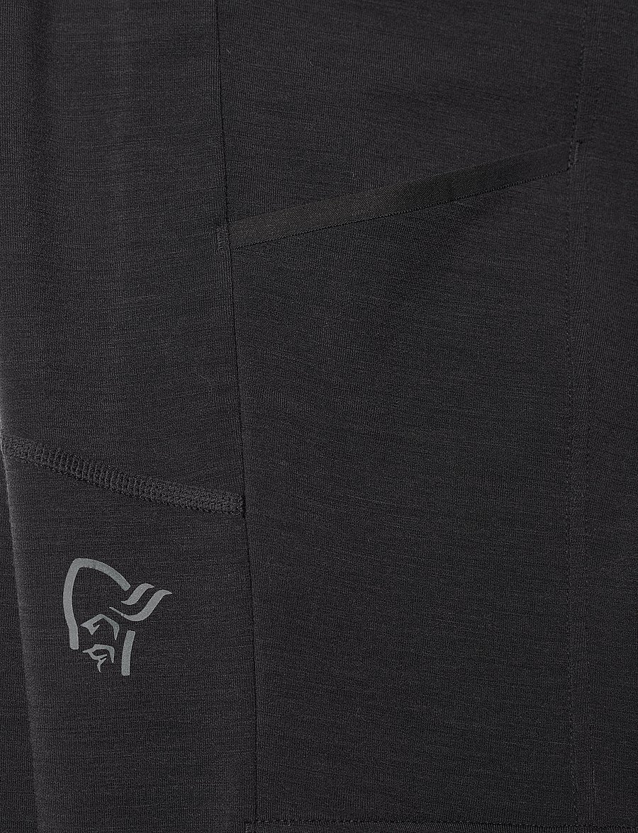 Norrøna - femund warmwool1 flex2 Tights W's - 7/8 lengte - caviar black - 2
