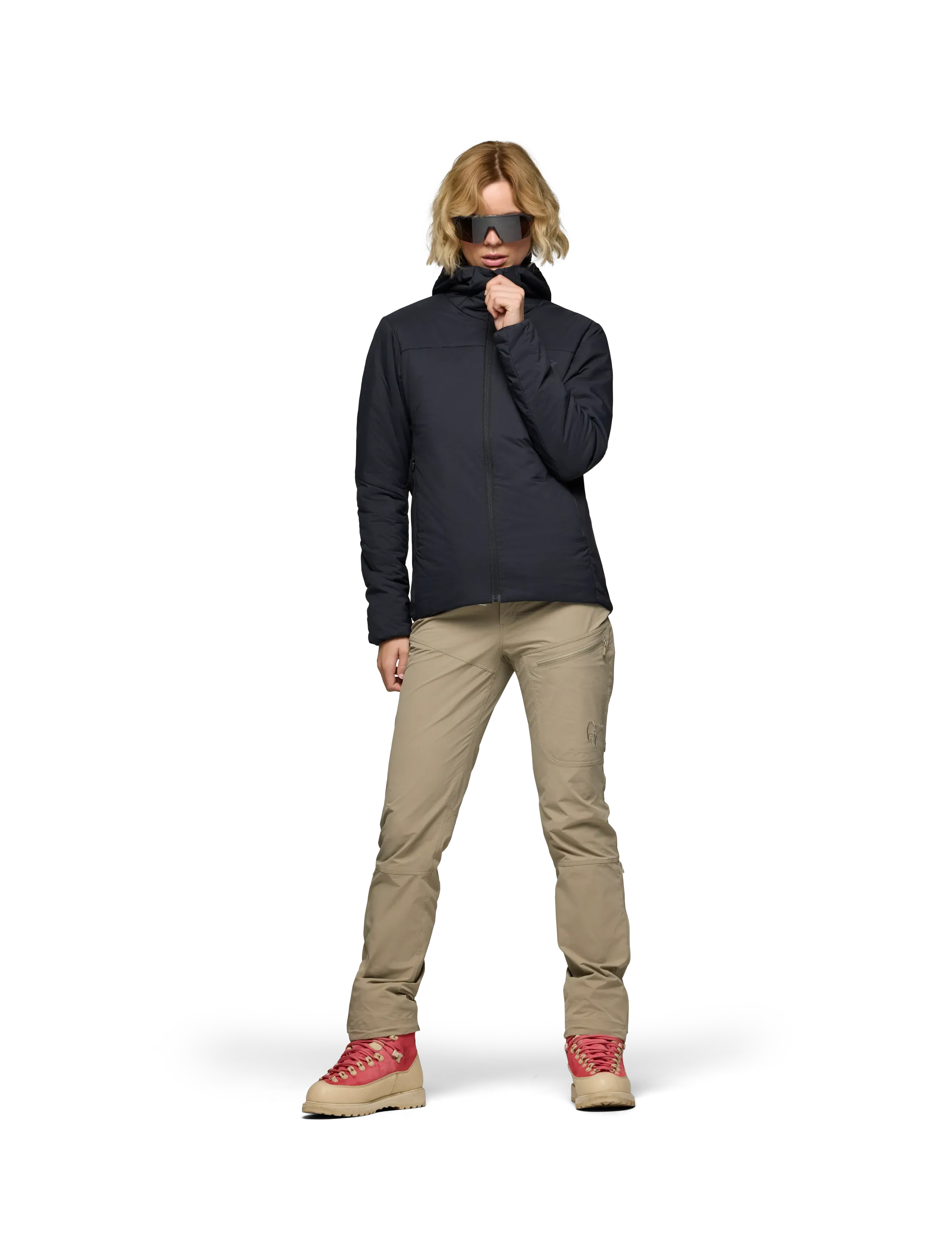 Norrøna Femund Thermo60 Zip Hood M's, M, Black, Sport Jackets > Sport Outdoor Jackets, Herre