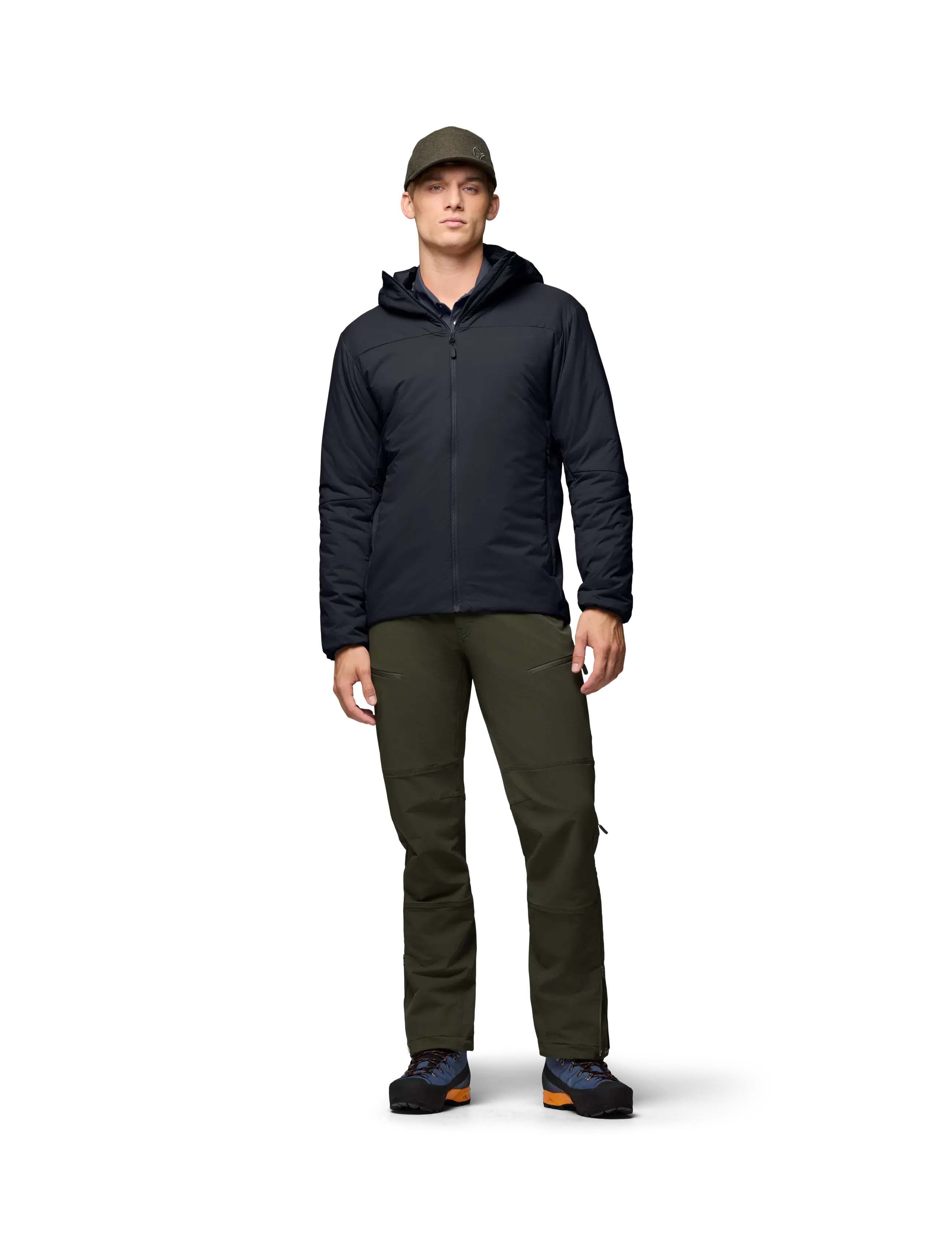 Norrøna - femund thermo60 Zip Hood M's - outdoor jacken - caviar black - 0