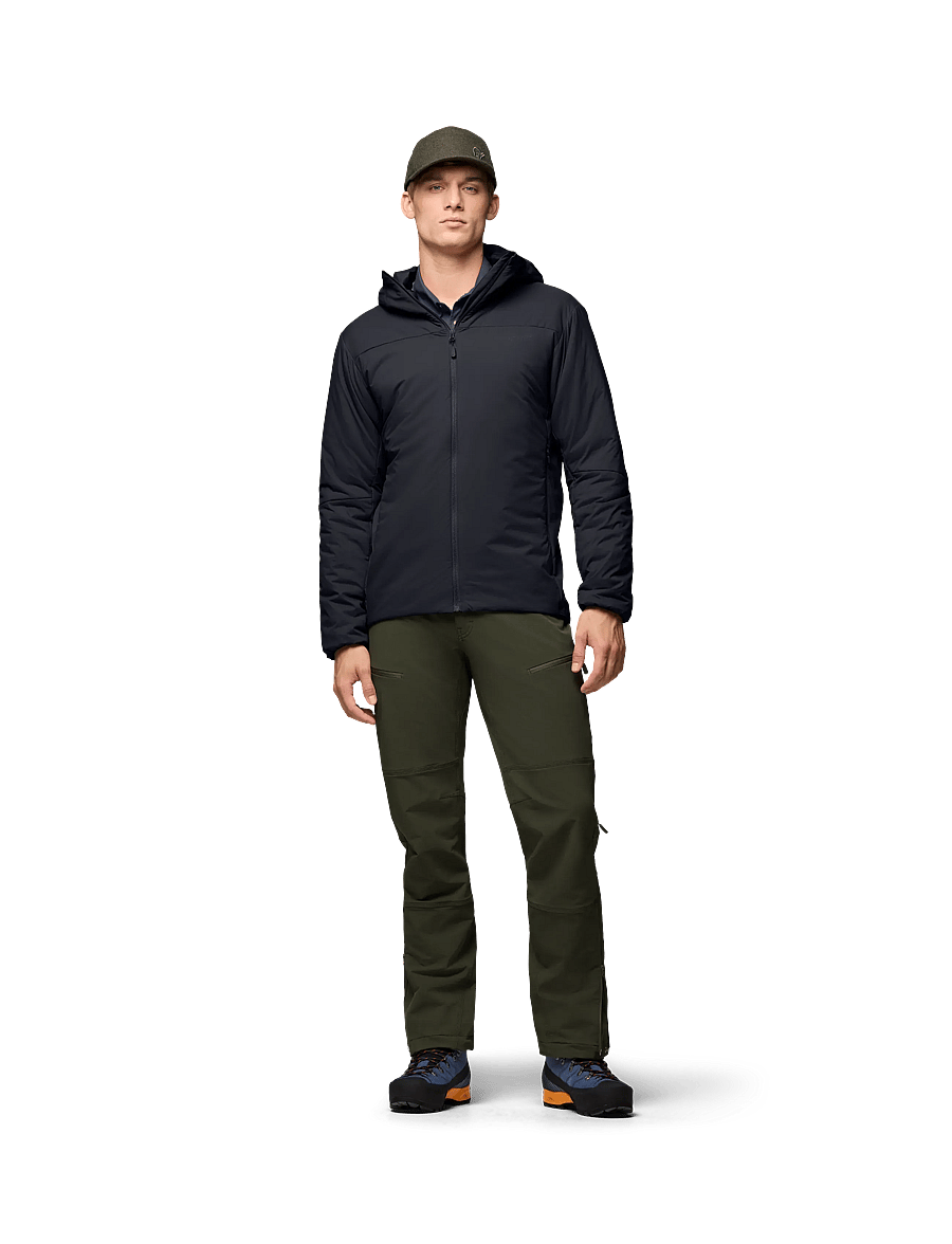 Norrøna - femund thermo60 Zip Hood M's - outdoor jacken - caviar black - 0