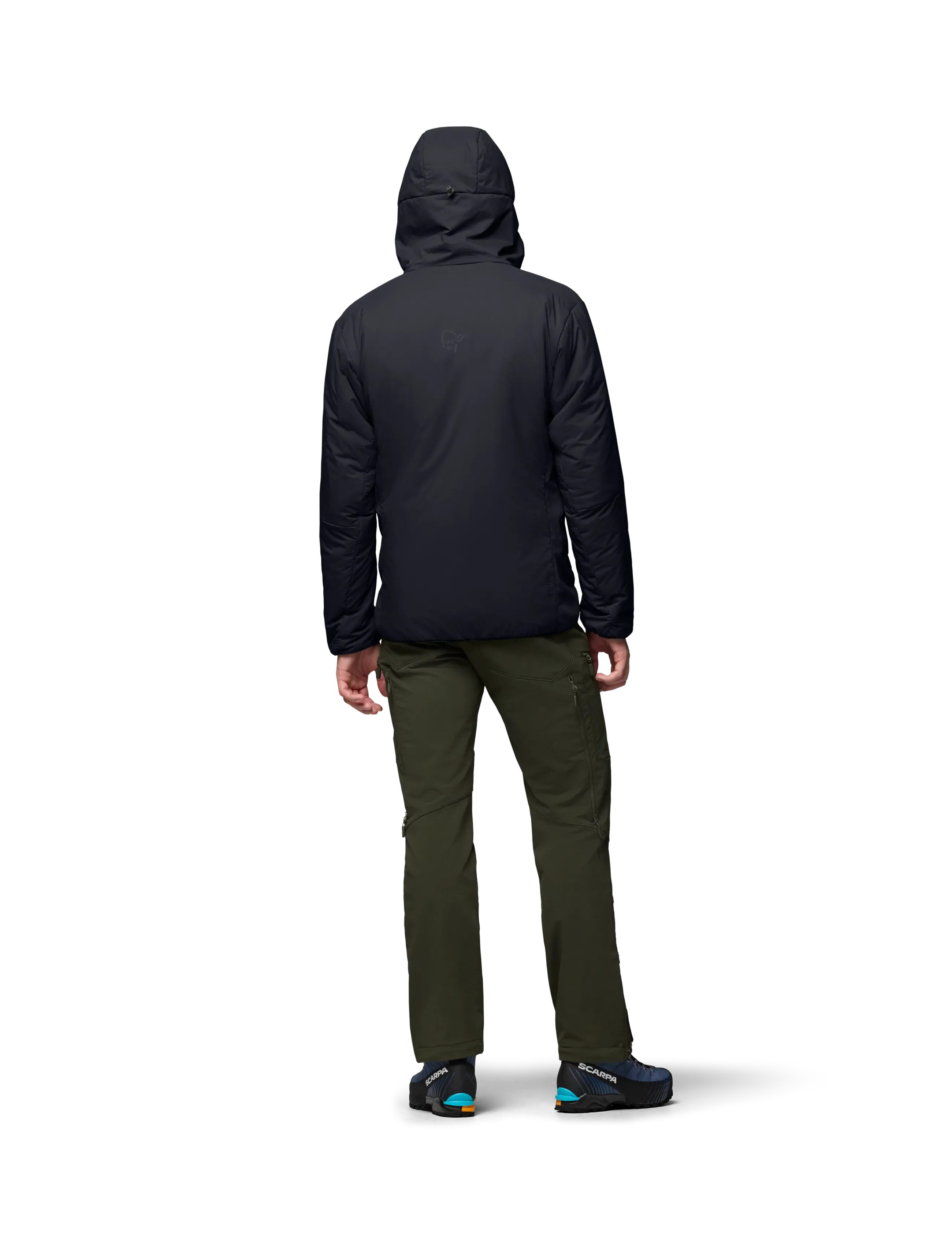 Norrøna - femund thermo60 Zip Hood M's - outdoor jacken - caviar black - 4