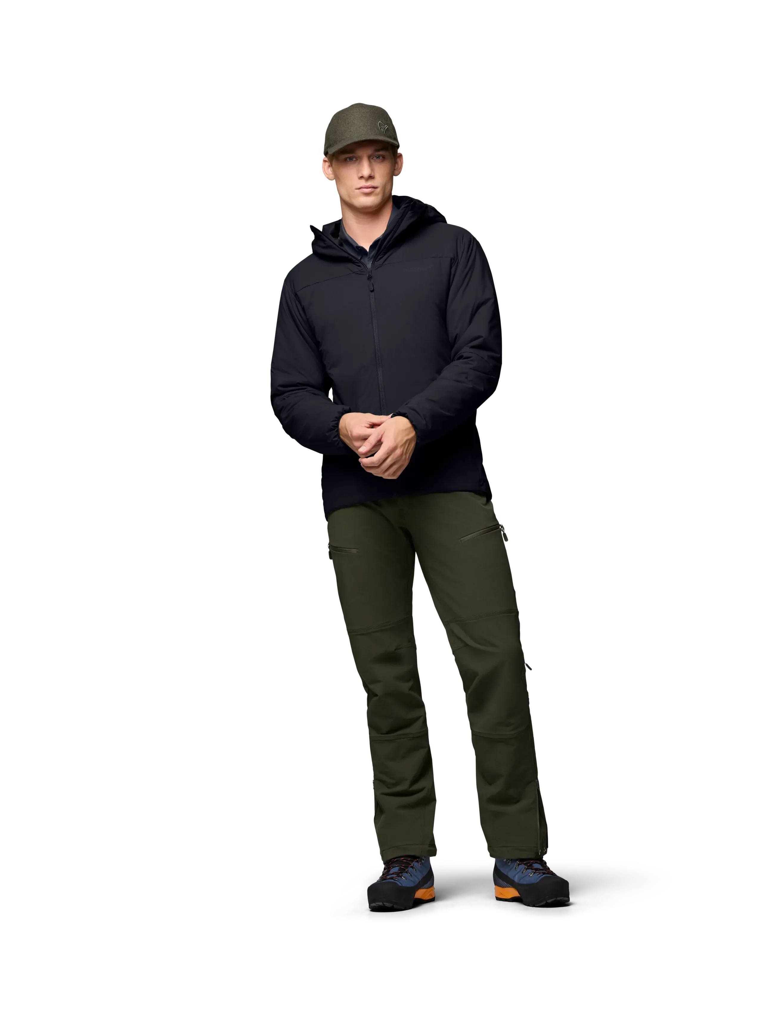 Norrøna - femund thermo60 Zip Hood M's - outdoor jacken - caviar black - 5