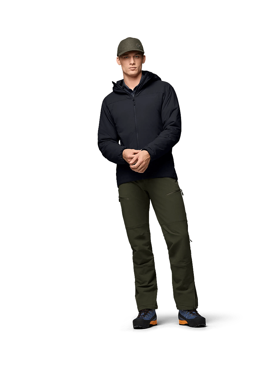 Norrøna - femund thermo60 Zip Hood M's - outdoor jacken - caviar black - 5