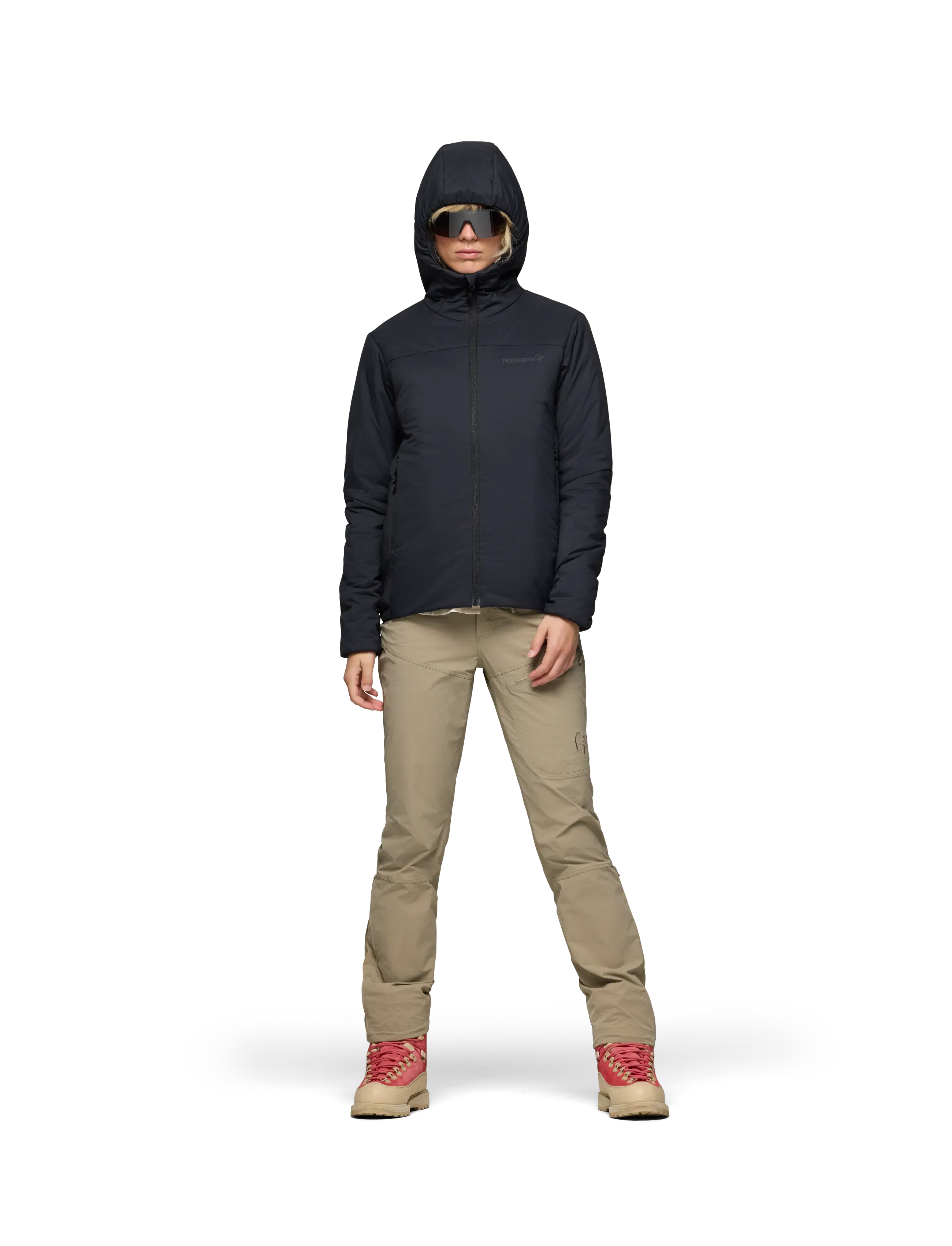 Norrøna - femund thermo60 Zip Hood W's - Íþróttajakkar - caviar black - 4