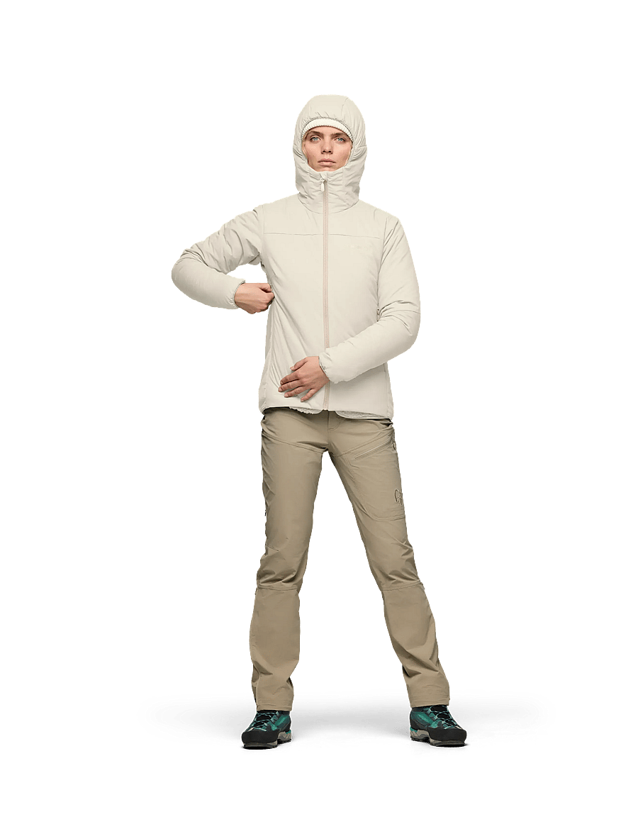 Norrøna - femund thermo60 Zip Hood W's - trainingsjacken - oatmeal - 0