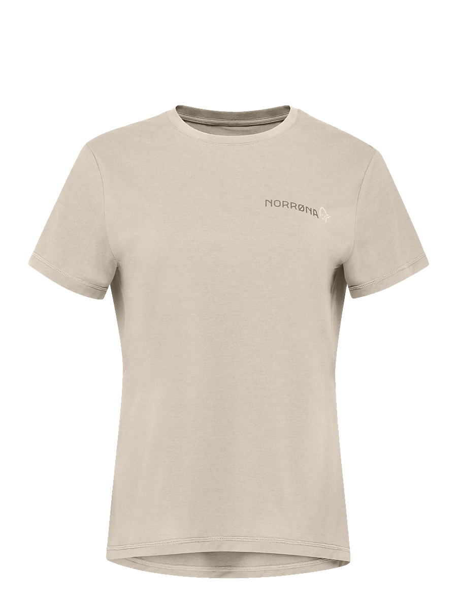 Norrøna - femund tech T-shirt W's - t-shirts - oatmeal - 1
