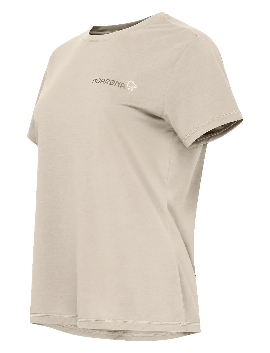 Norrøna - femund tech T-shirt W's - t-shirts - oatmeal - 3