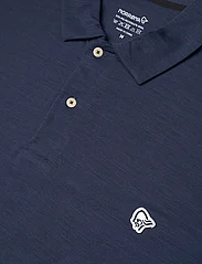Norrøna - femund equaliser merino Polo Shirt M's - koszulki polo - indigo night - 2
