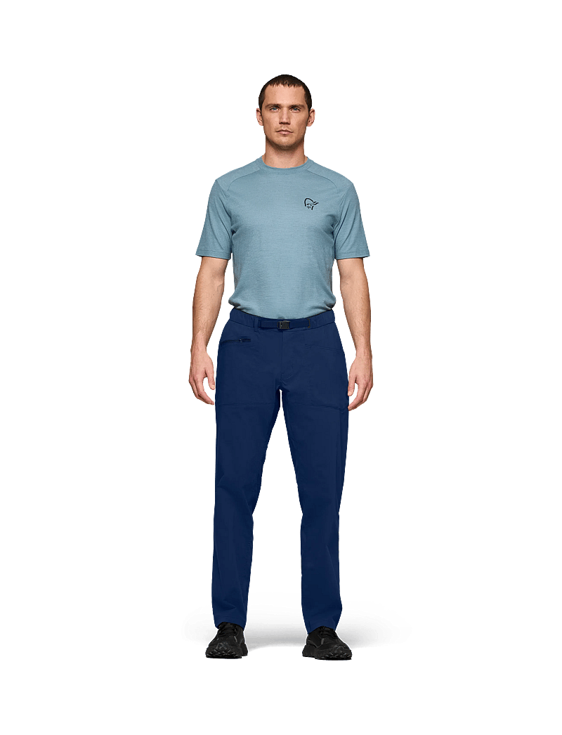 Norrøna - femund mid cotton Pants M's - vabaõhupüksid - indigo night - 0