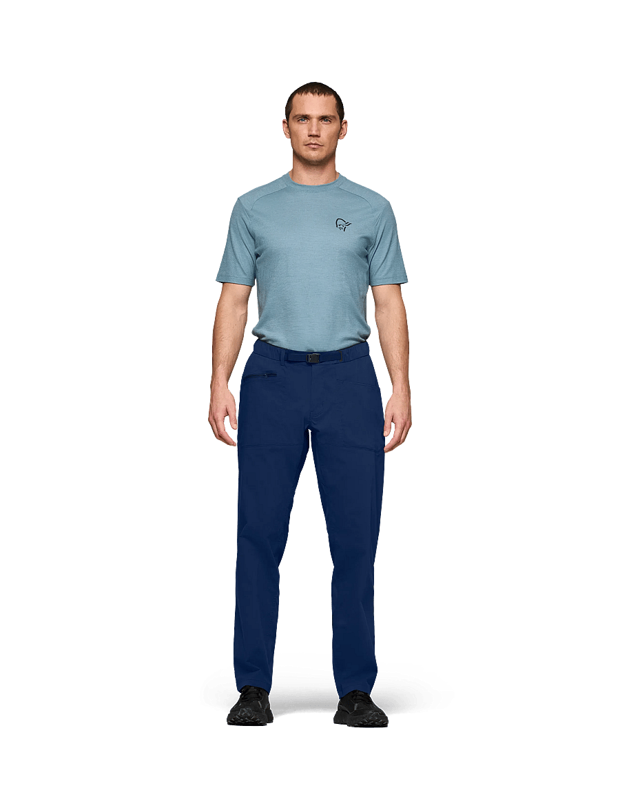 Norrøna - femund mid cotton Pants M's - outdoorhosen - indigo night - 0