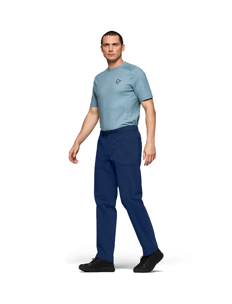 Norrøna - femund mid cotton Pants M's - vabaõhupüksid - indigo night - 4