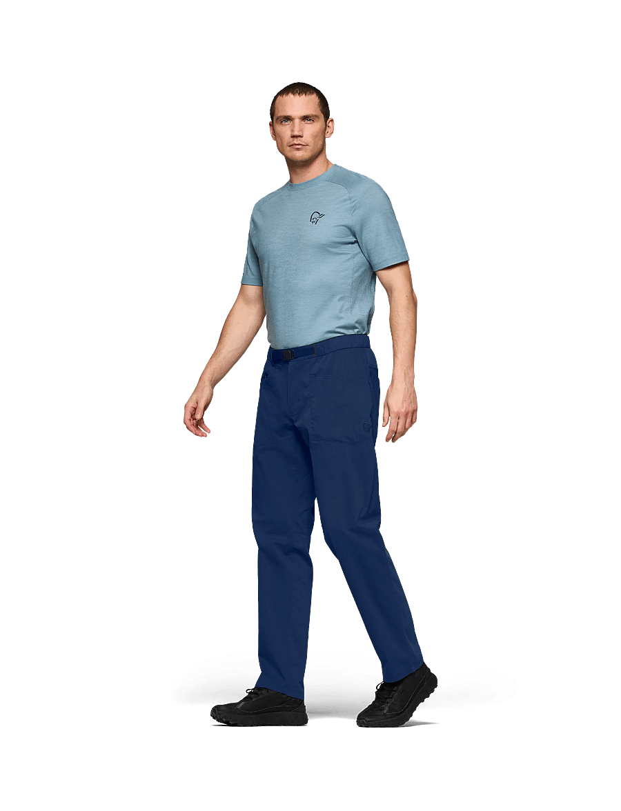 Norrøna - femund mid cotton Pants M's - outdoorhosen - indigo night - 4