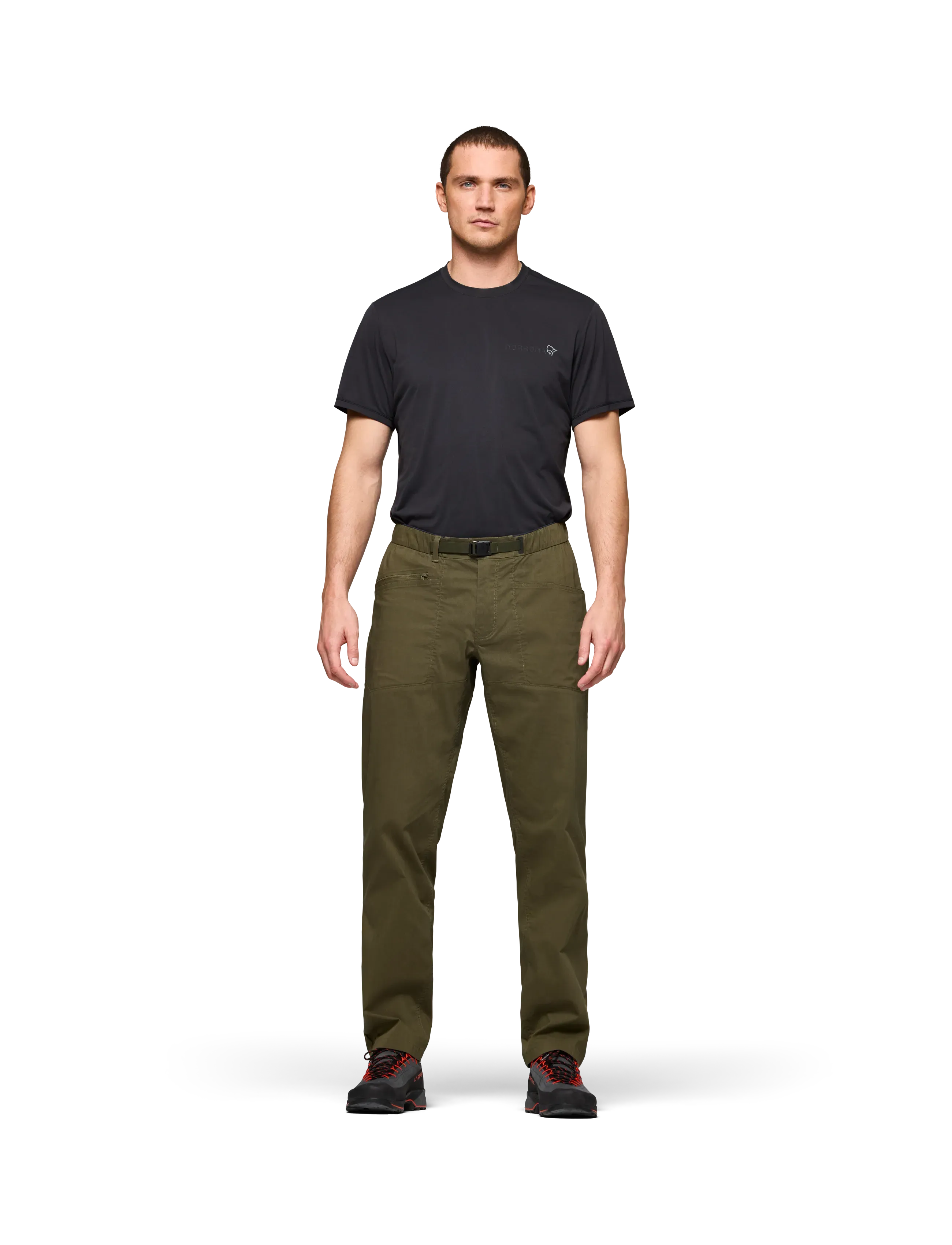 Norrøna femund mid cotton Pants M's - Püksid - OLIVE NIGHT / khaki/green