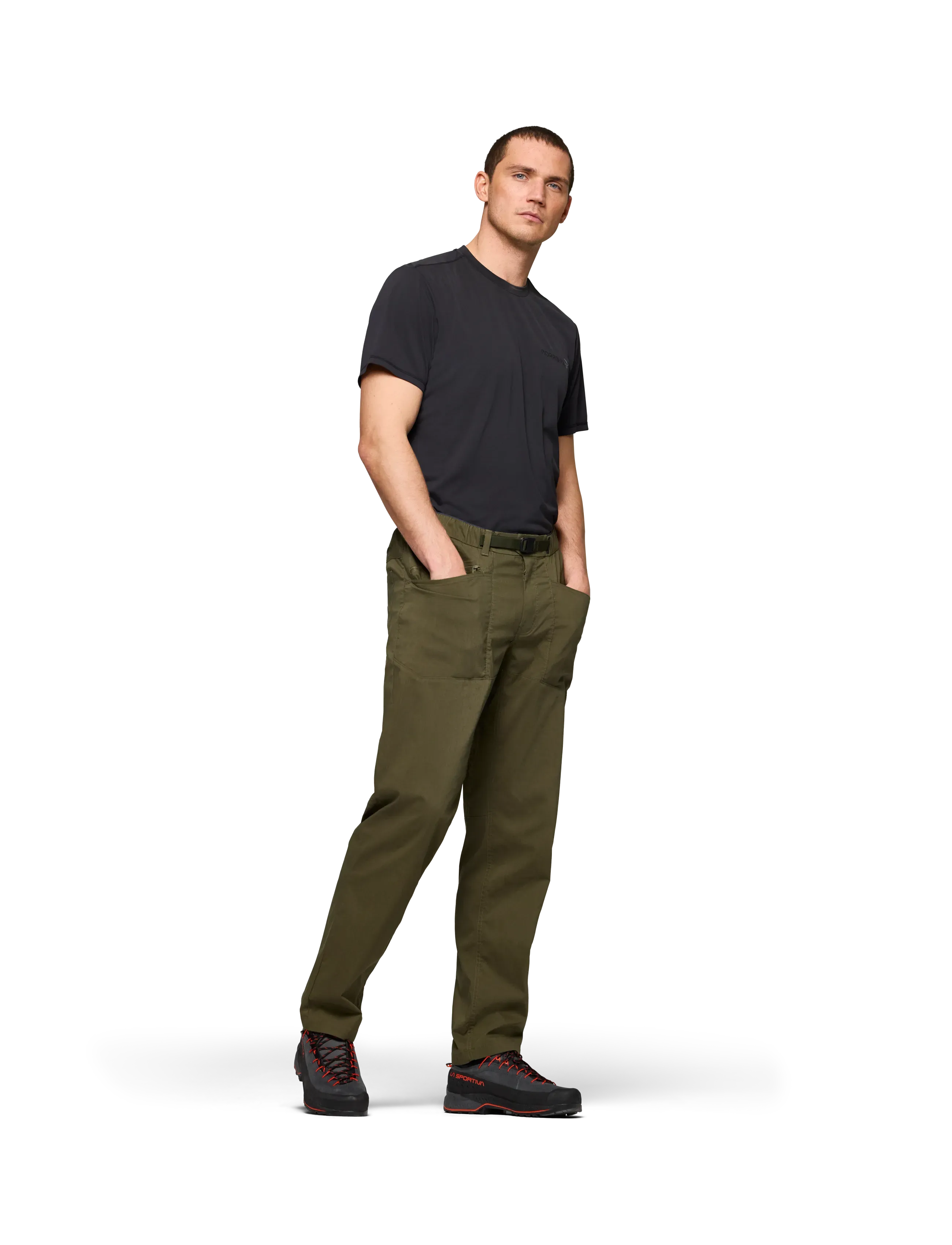 Norrøna - femund mid cotton Pants M's - fritidsbukser - olive night - 4