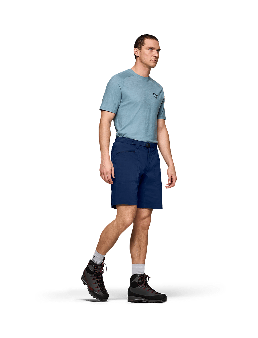 Norrøna - femund mid cotton Shorts M's - outdoorshorts - indigo night - 0