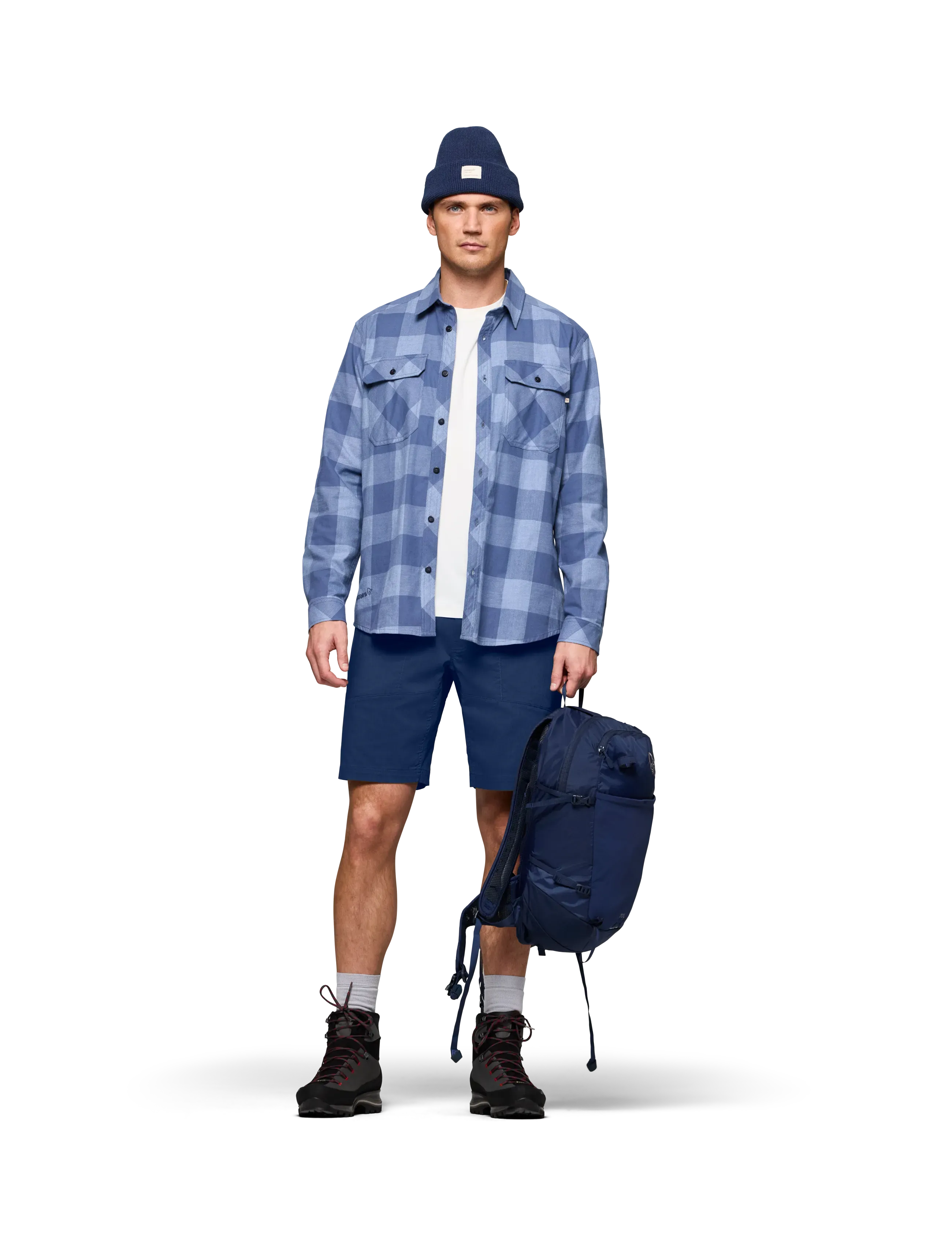 Norrøna - femund mid cotton Shorts M's - outdoorshorts - indigo night - 5