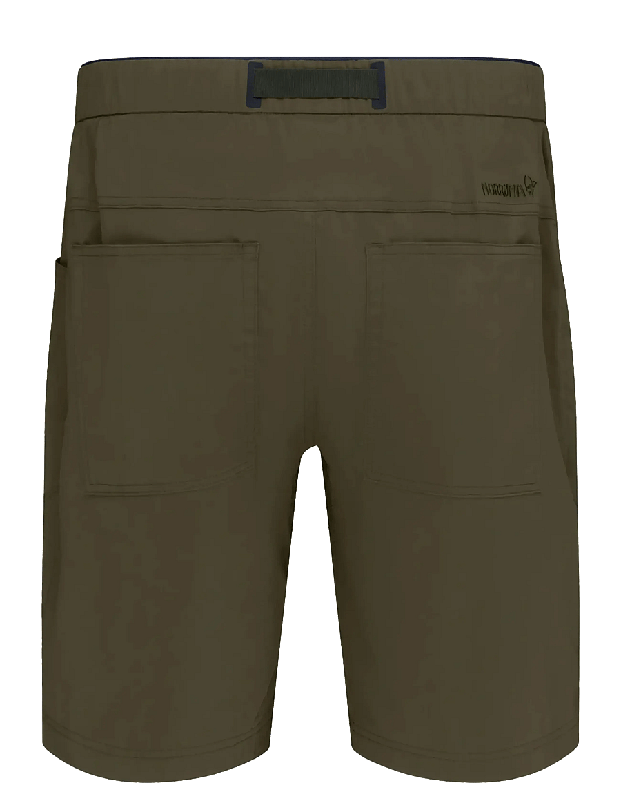 Norrøna - femund mid cotton Shorts M's - short de randonnée - olive night - 2