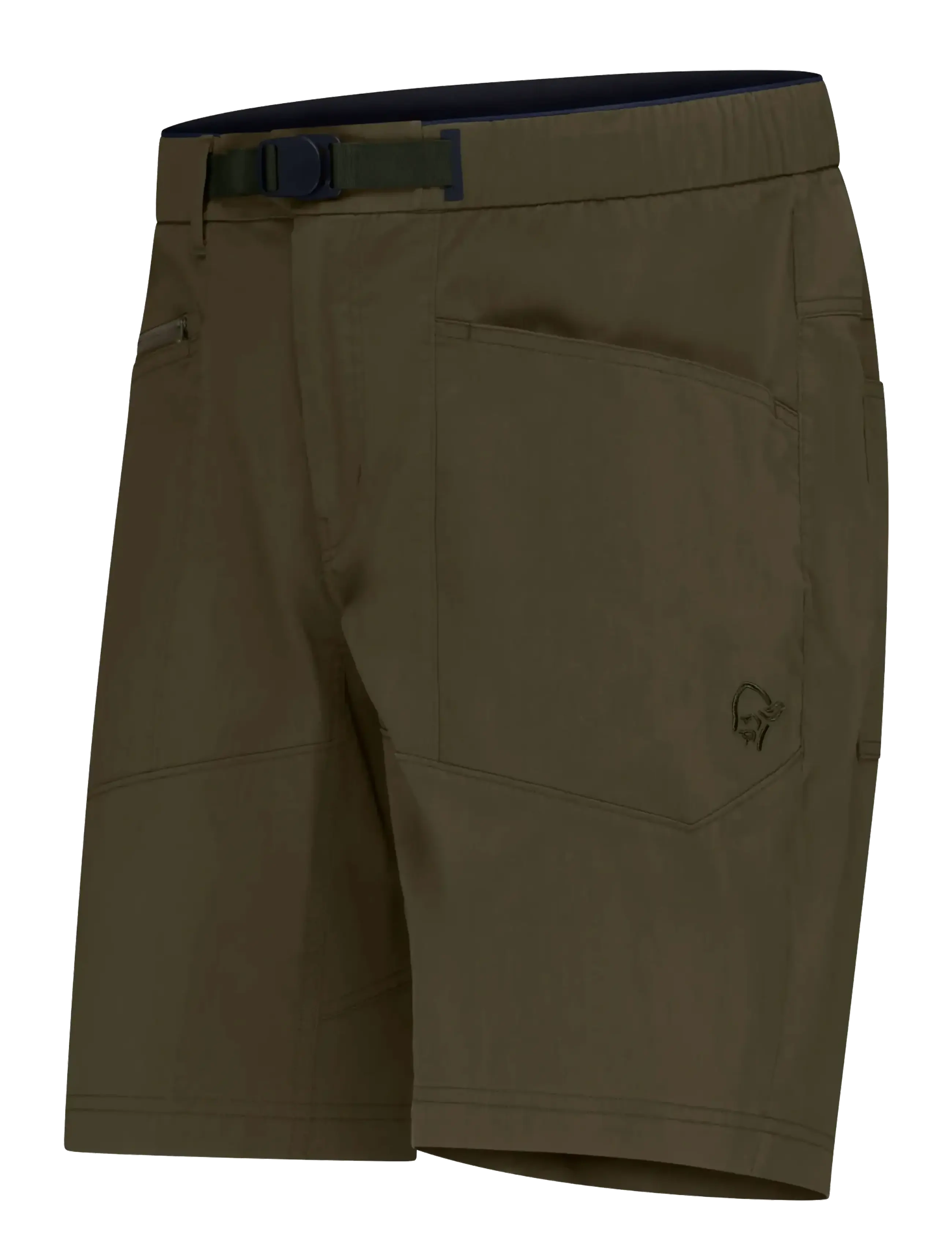 Norrøna - femund mid cotton Shorts M's - short de randonnée - olive night - 3