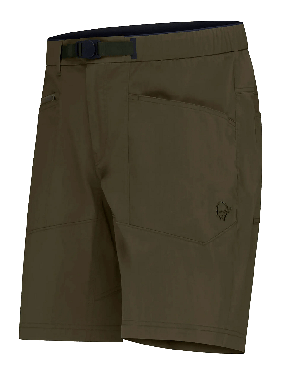 Norrøna - femund mid cotton Shorts M's - short de randonnée - olive night - 3