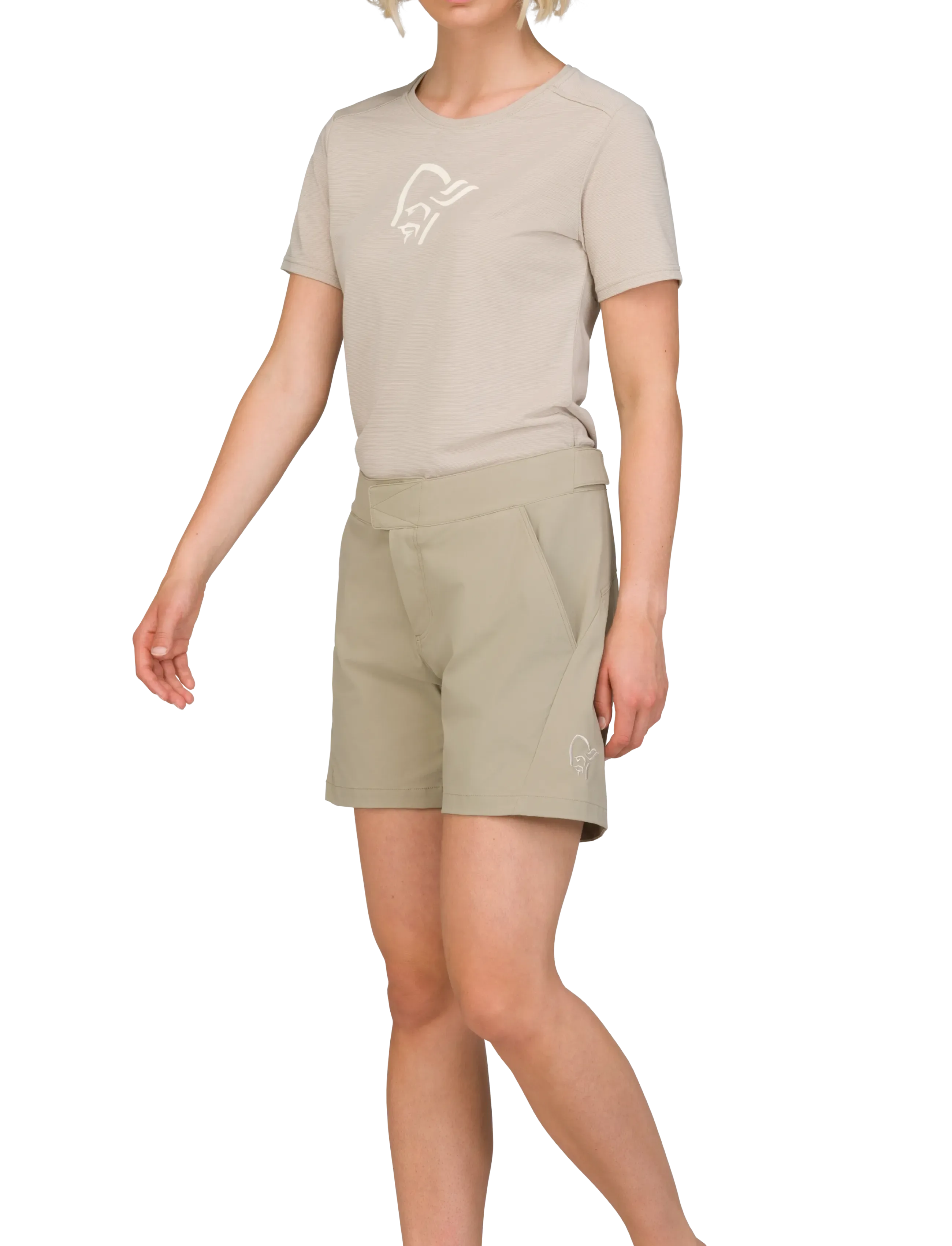 Norrøna Femund Flex1 Light Shorts W's, S, Sport Shorts, Beige - Outdoor Frauen