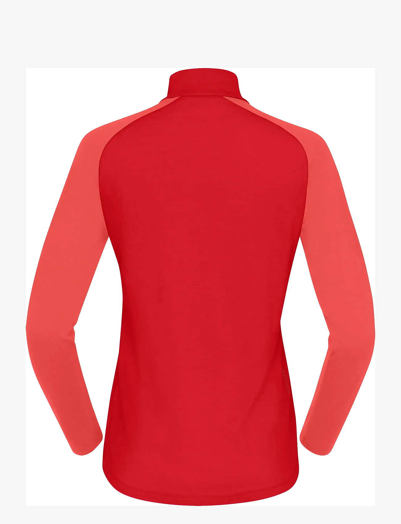 Norrøna - femund pureUll Zip Neck W's - underställströjor - aura orange/paprika - 2