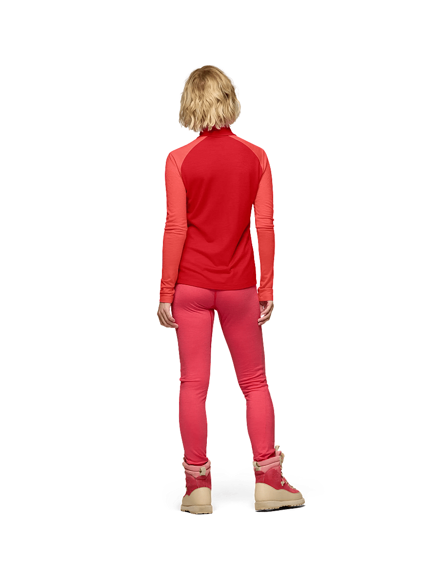 Norrøna - femund pureUll Zip Neck W's - baselayer overdele - aura orange/paprika - 5
