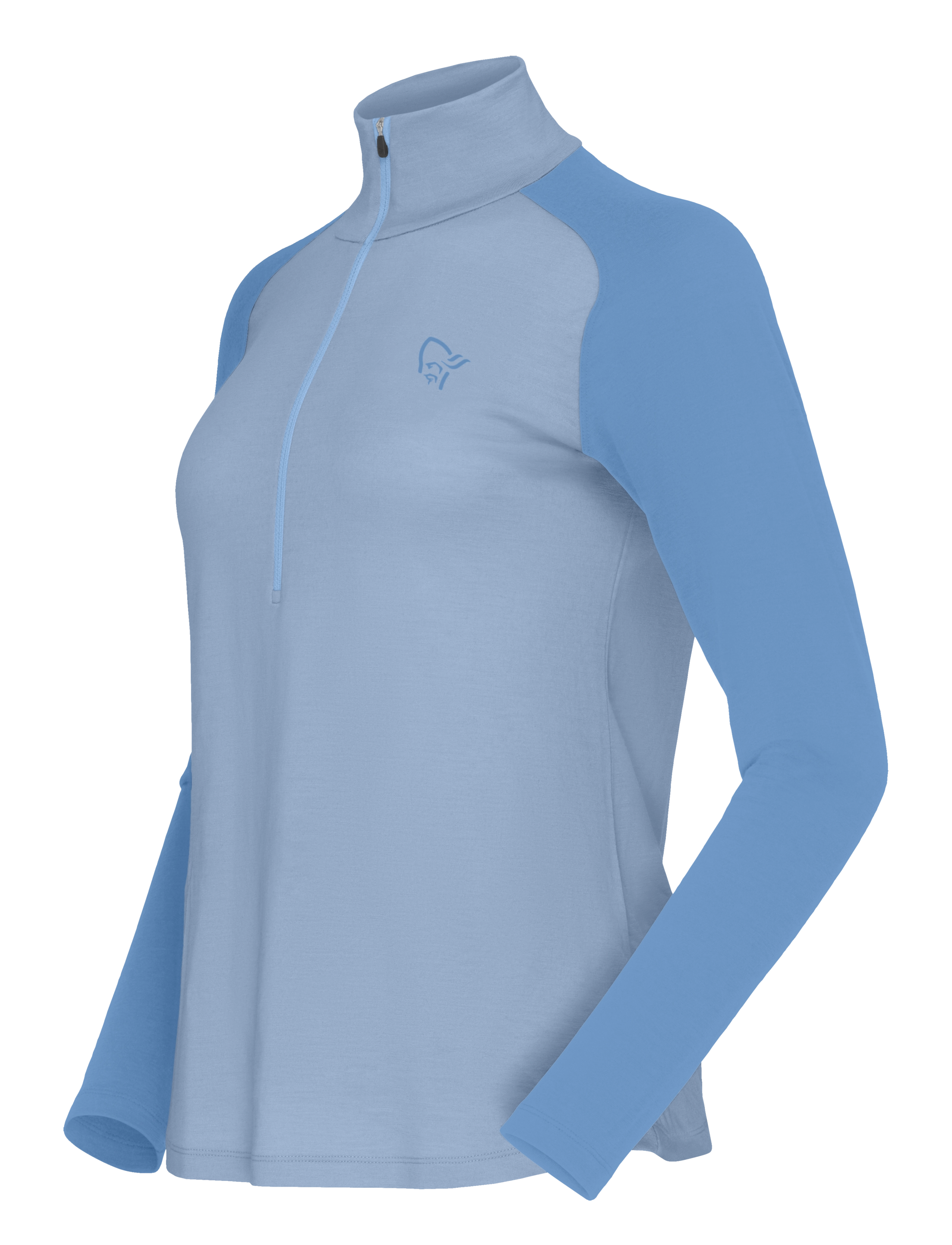 Norrøna - femund pureUll Zip Neck W's - overdele - cashmere blue/allure - 2