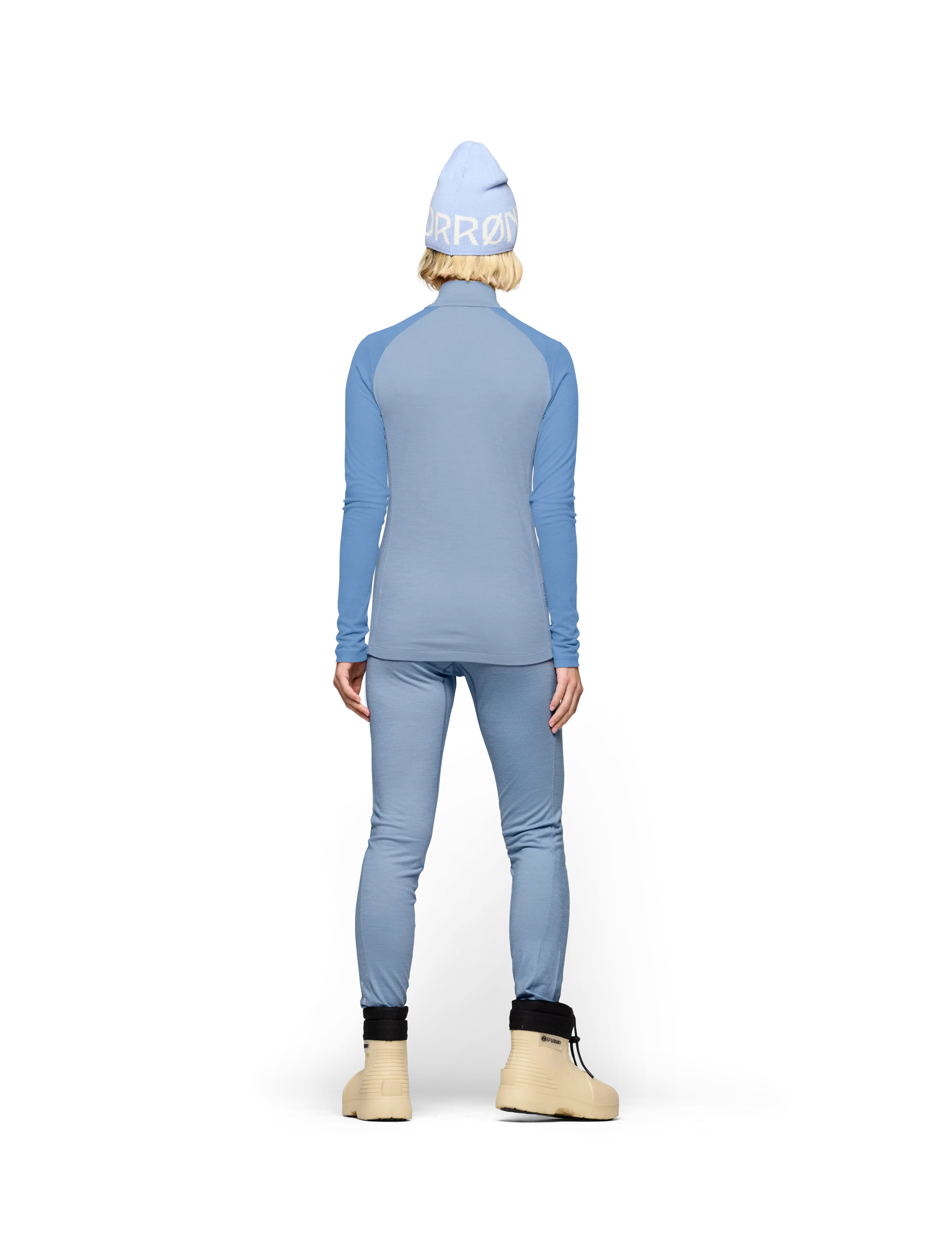 Norrøna - femund pureUll Zip Neck W's - overdele - cashmere blue/allure - 5