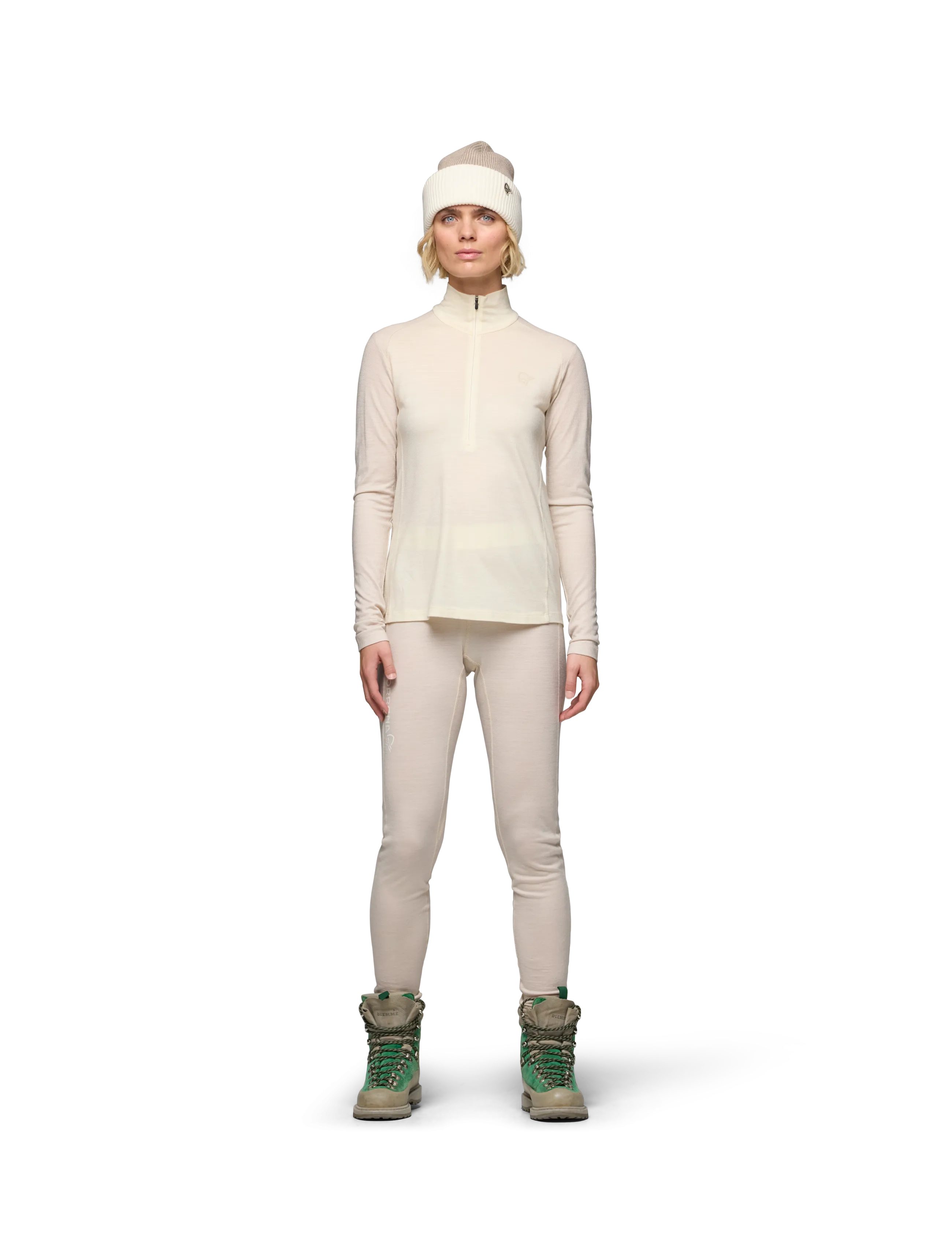 Norrøna - femund pureUll Zip Neck W's - overdele - whisper white - 4