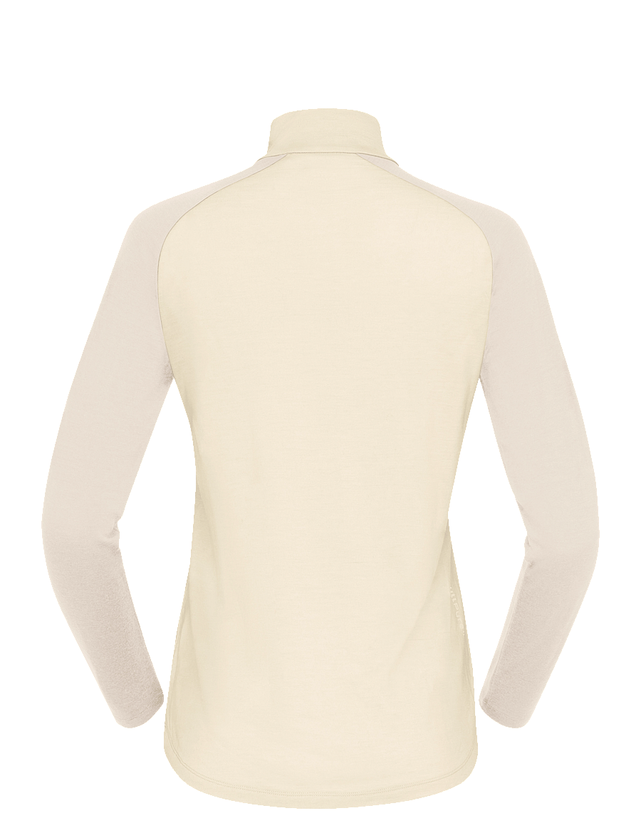Norrøna - femund pureUll Zip Neck W's - overdele - whisper white - 3