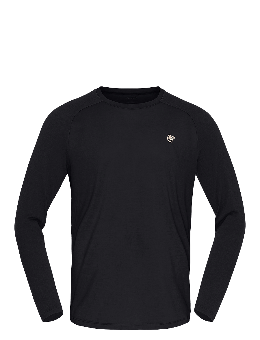 Norrøna - femund pureUll Long Sleeve M's - caviar black - 1