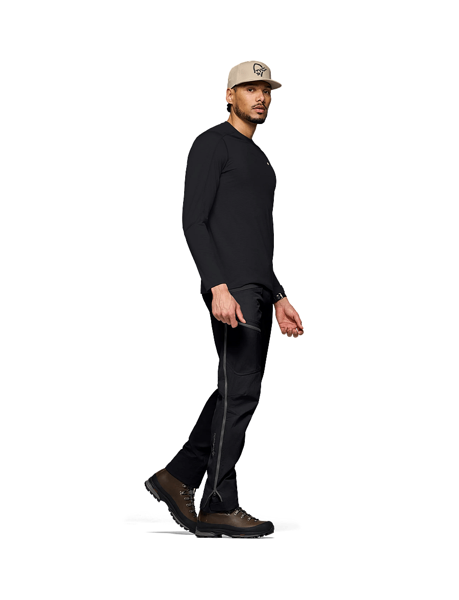 Norrøna - femund pureUll Long Sleeve M's - caviar black - 0