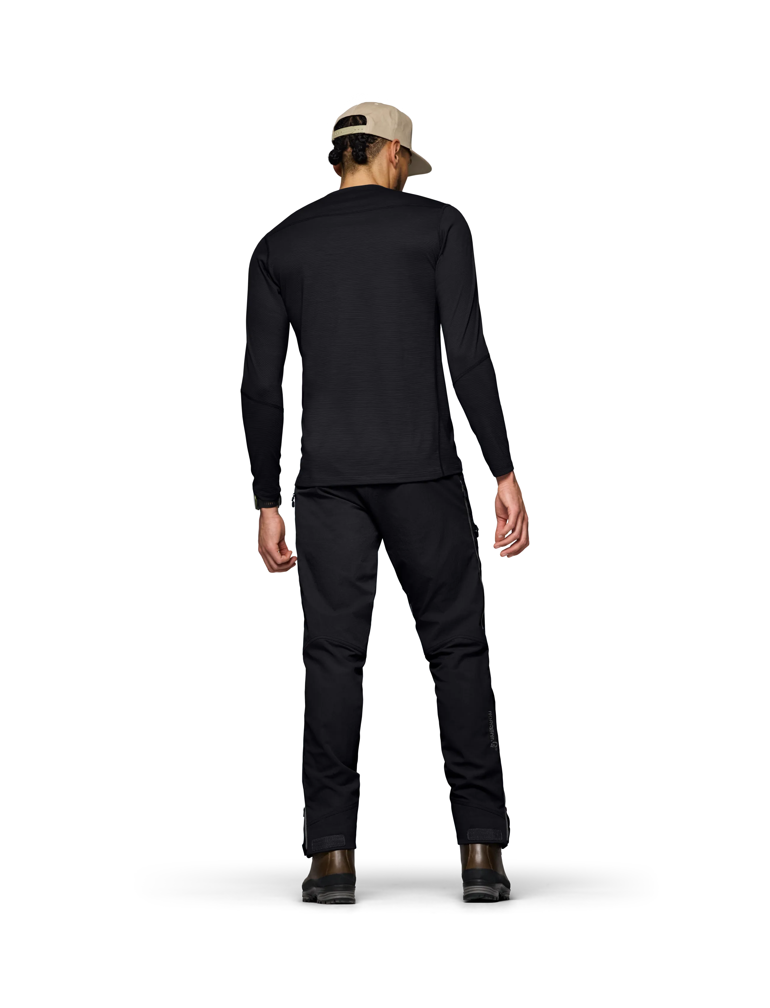 Norrøna - femund pureUll Long Sleeve M's - caviar black - 4