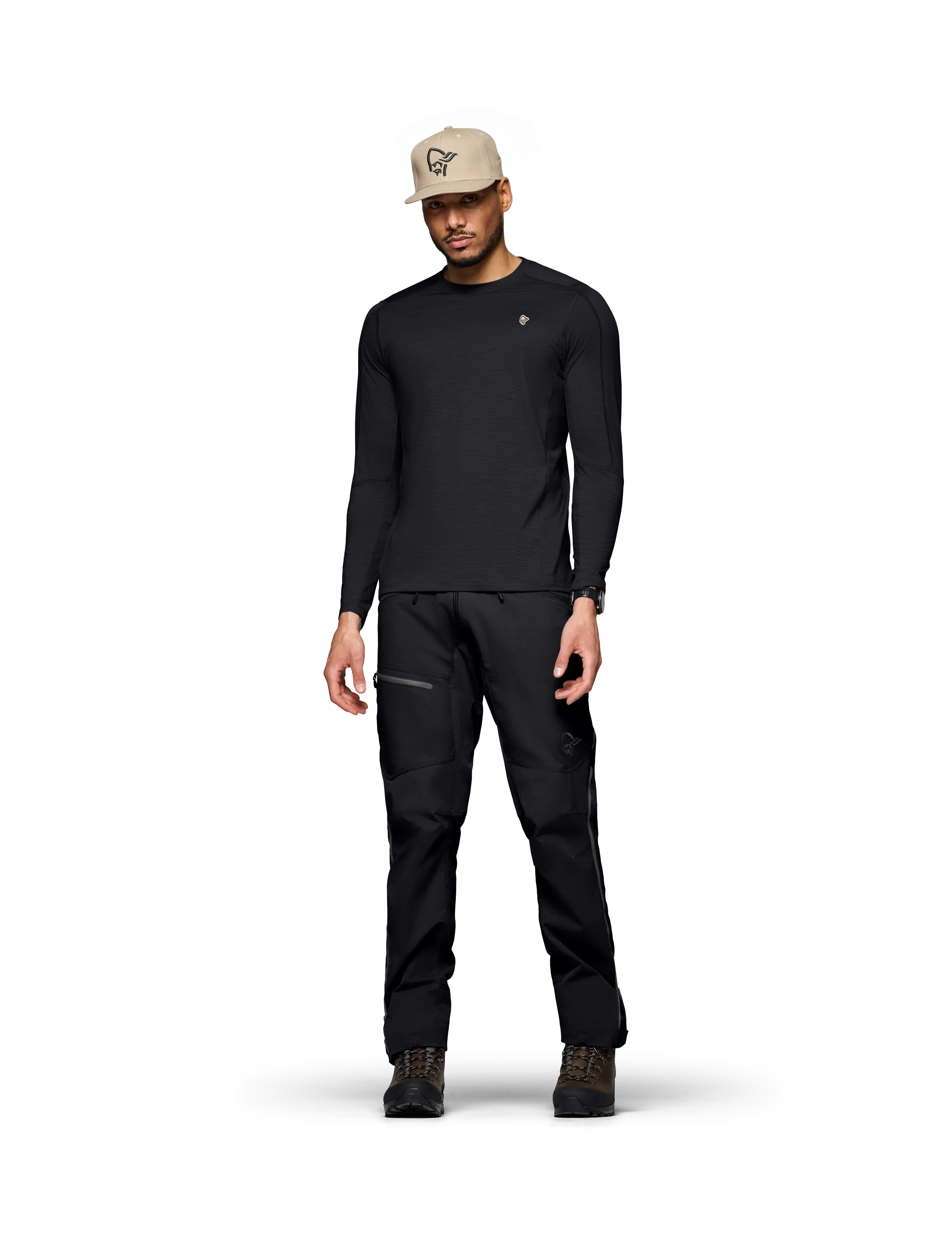 Norrøna - femund pureUll Long Sleeve M's - caviar black - 5