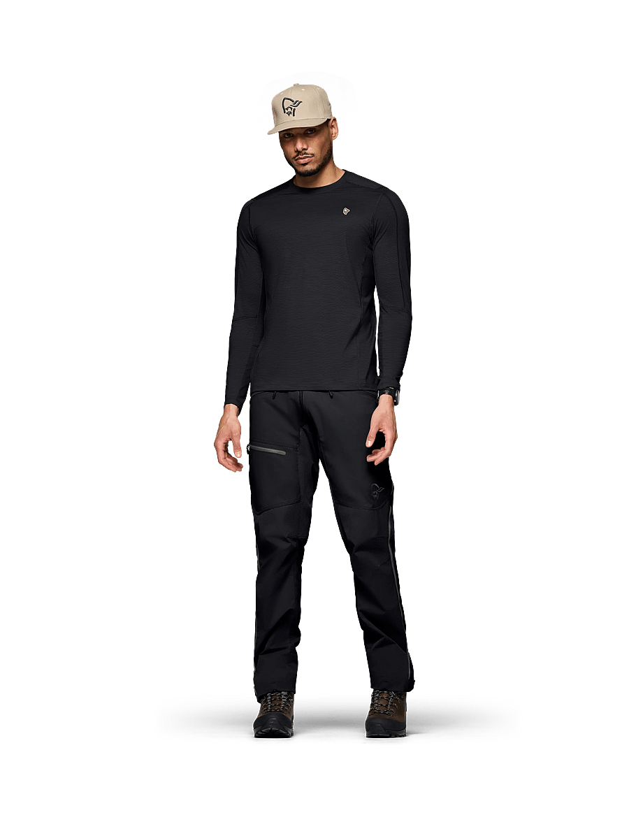 Norrøna - femund pureUll Long Sleeve M's - caviar black - 5