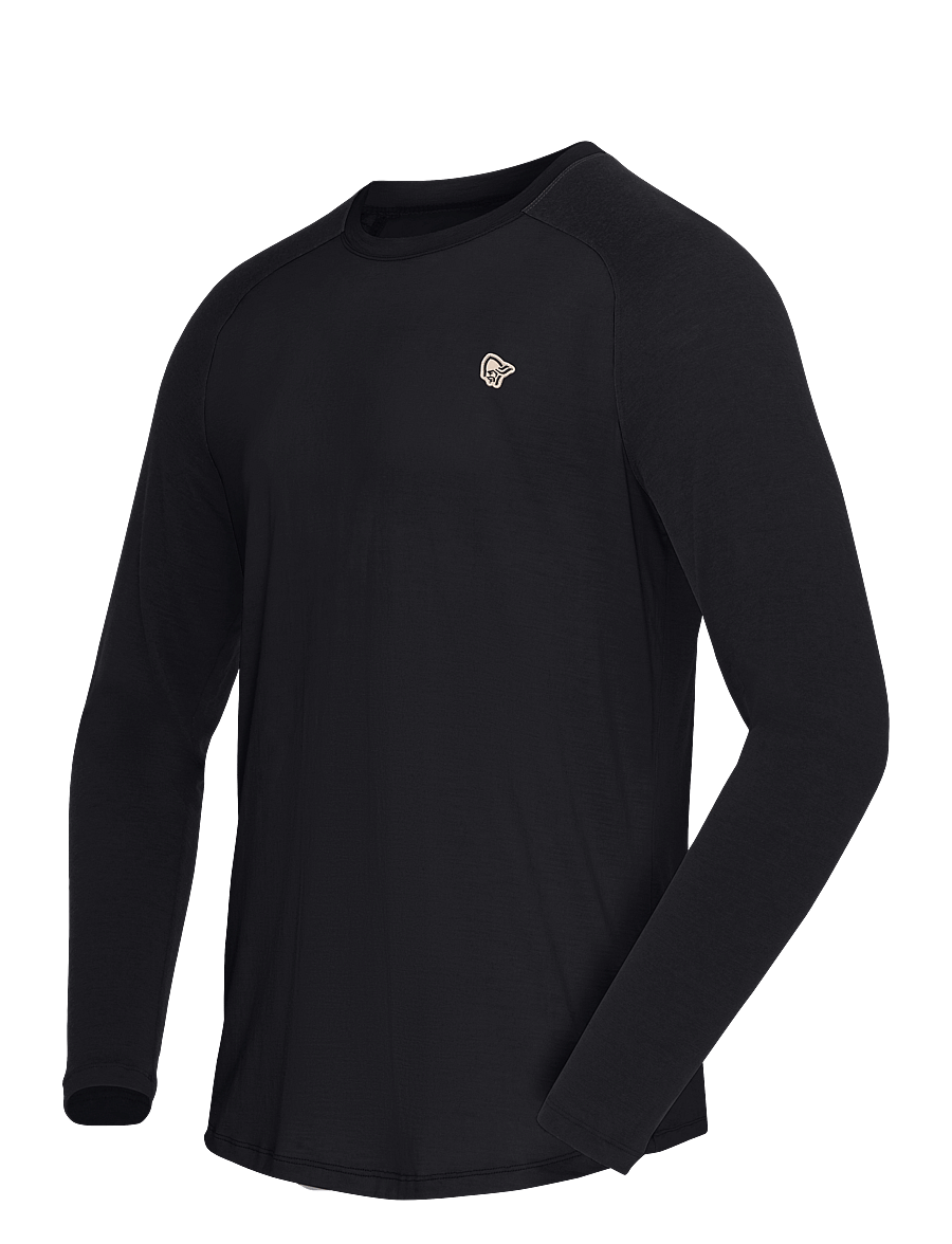 Norrøna - femund pureUll Long Sleeve M's - caviar black - 3