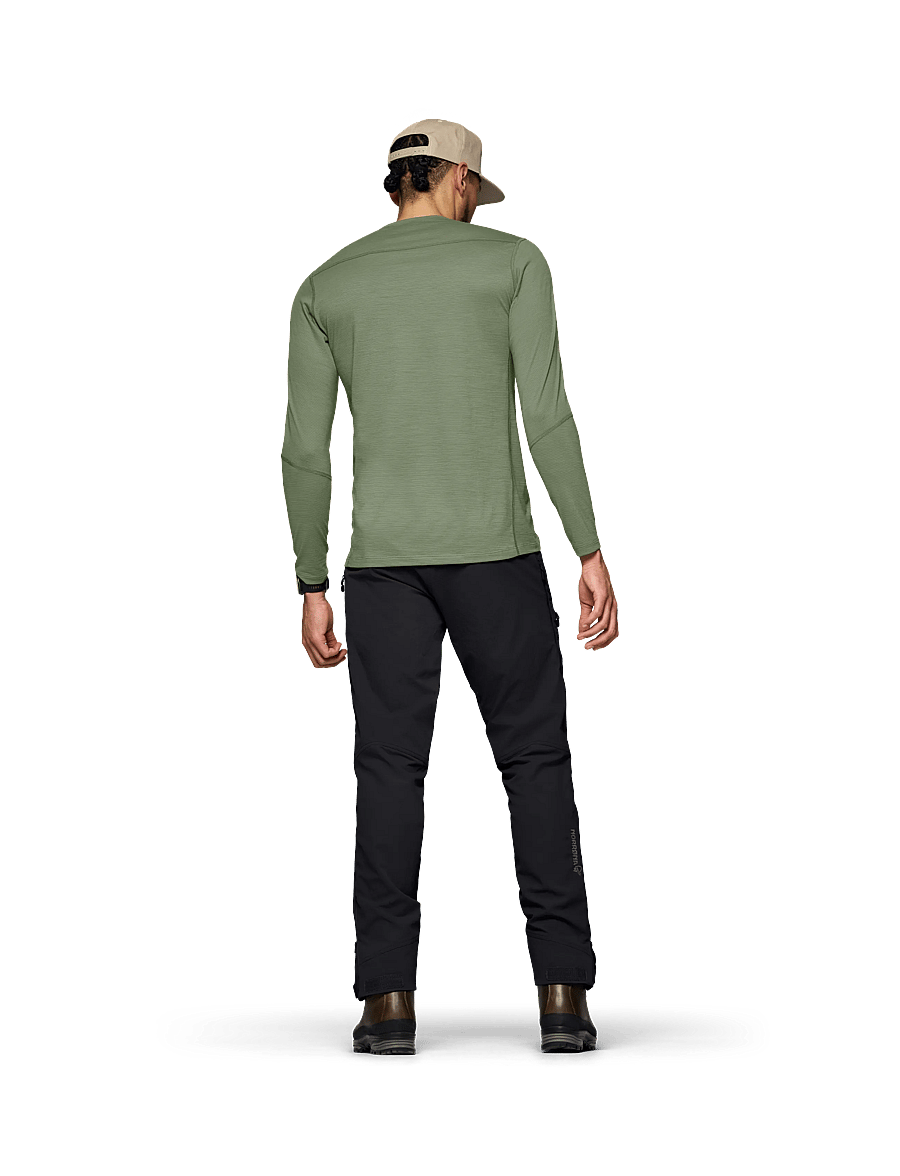 Norrøna - femund pureUll Long Sleeve M's - deep lichen green - 4