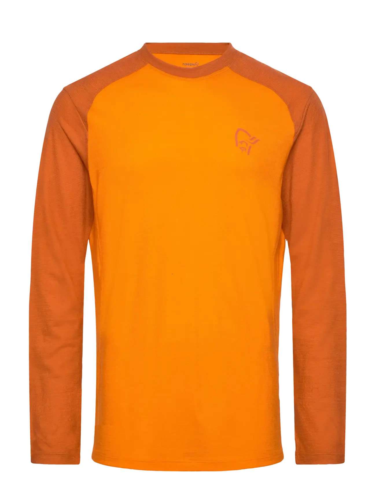 Norrøna femund pureUll Long Sleeve M's - T-särgid - EXUBERANCE / orange