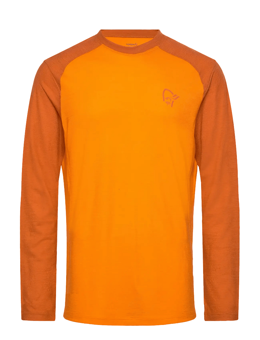 Norrøna - femund pureUll Long Sleeve M's - t-krekli ar garām piedurknēm - exuberance - 0