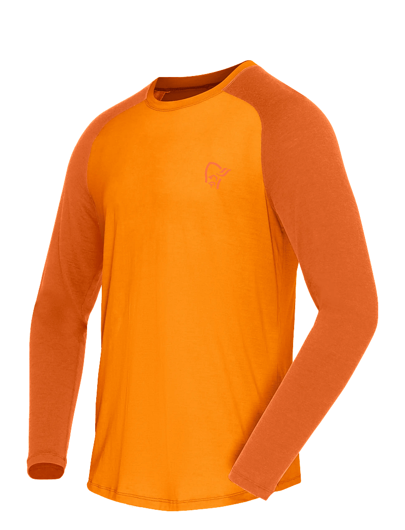 Norrøna - femund pureUll Long Sleeve M's - långärmade t-shirts - exuberance - 2