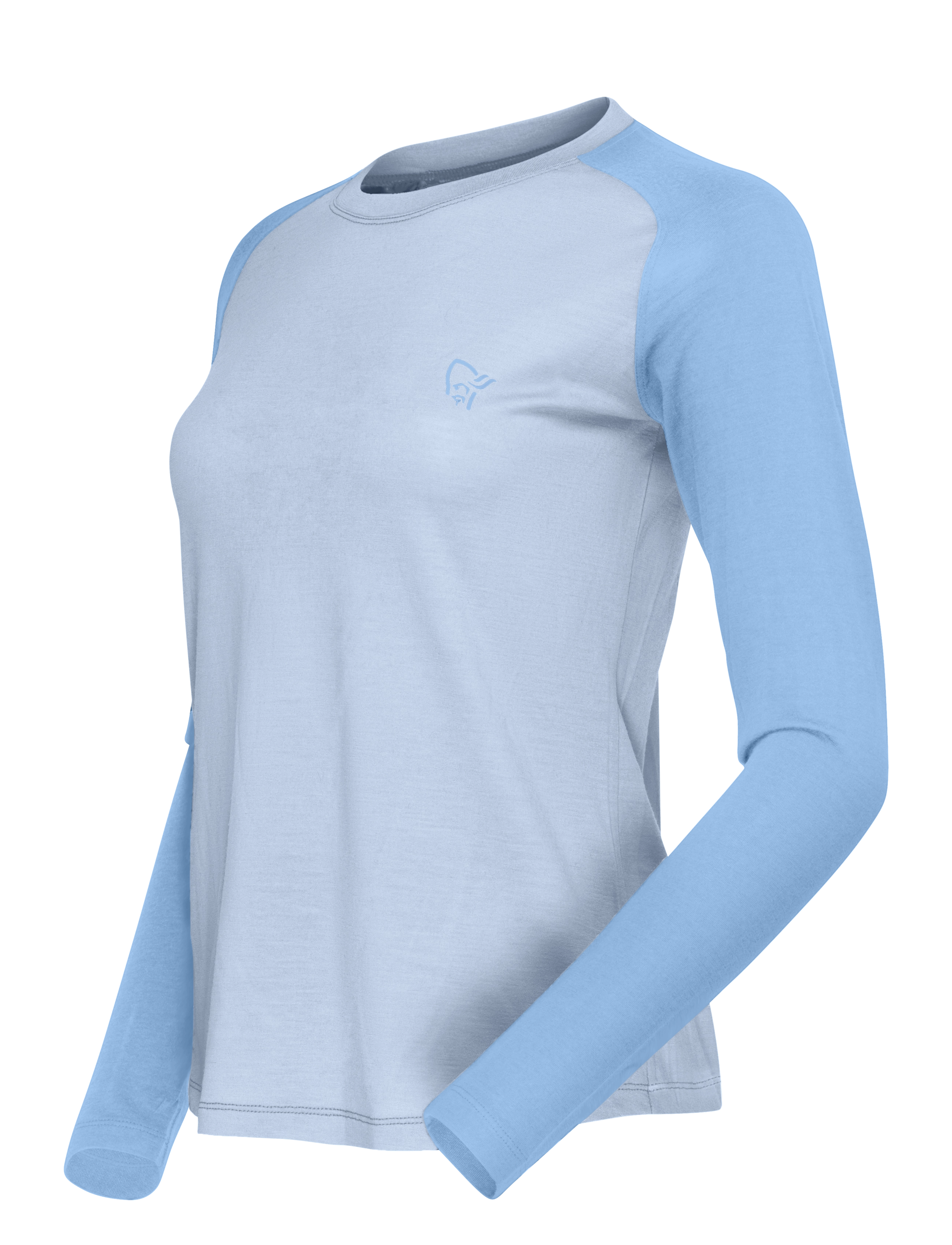 Norrøna - femund pureUll Long Sleeve W's - langærmede t-shirts - cashmere blue/allure - 1