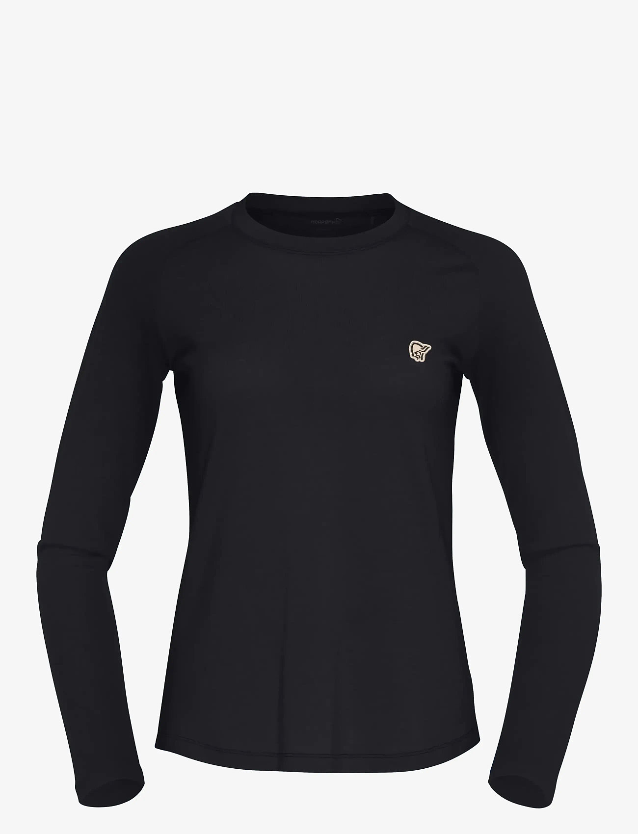Norrøna - femund pureUll Long Sleeve W's - langarmshirts - caviar black - 1
